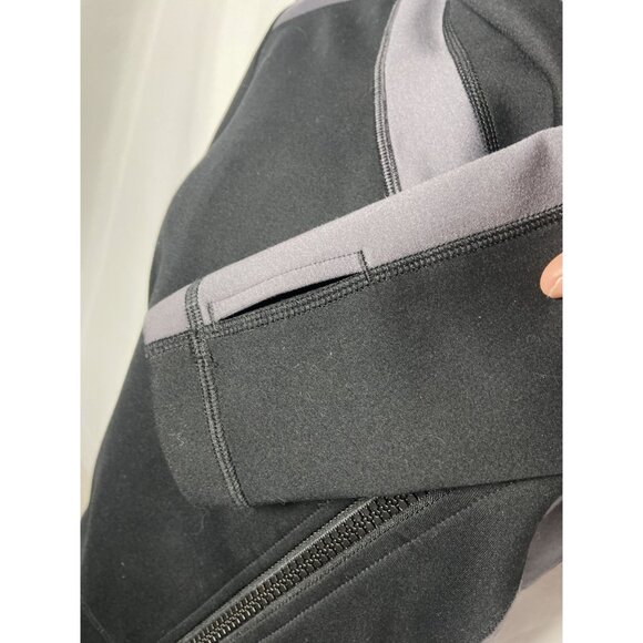 CAbi Womens Asymmetrical Zip Jacket Medium Black & Gray Polyester Spandex Blend - Picture 7 of 11